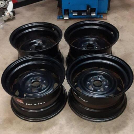 加工ホイール 14インチ PCD100 鎌ヶ谷ワイドホイール 鉄ちん加工