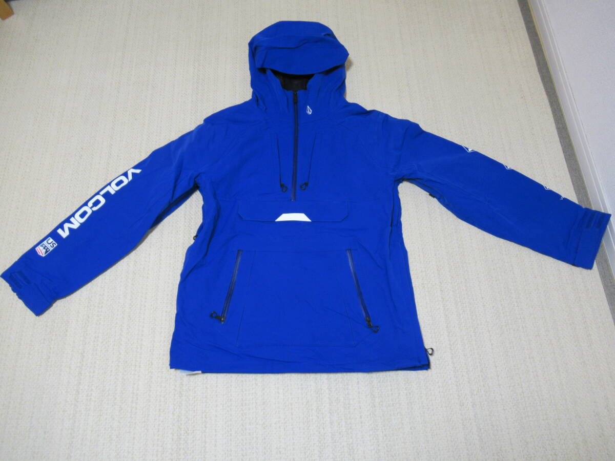 ★21～22年 VOLCOM ボルコム アメリカ スノーボードチーム公式 ウェア（ジャケット・BIBパン・グローブ・フェイスガード）セット　ブルー★ ☆21～22年 VOLCOM ボルコム アメリカ スノーボードチーム公式