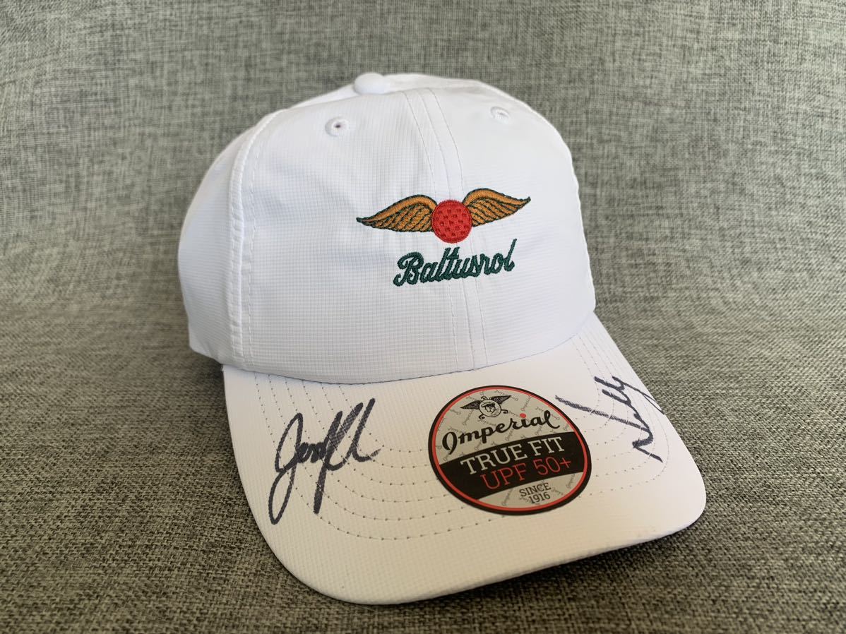 Baltusrol Golf ネリーコルダ、ジェシカコルダ直筆サイン入りキャップ フリーサイズ Baltusrol Golf ネリーコルダ、ジェシカコルダ直筆サイン入り