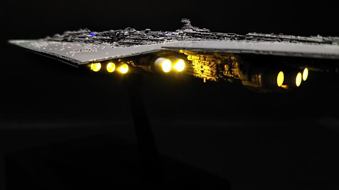 スーパー・スター・デストロイヤー　ビーグルモデル　電飾改　完成品004 How to make a Super Star Destroyer《Vehicle Model》with LED