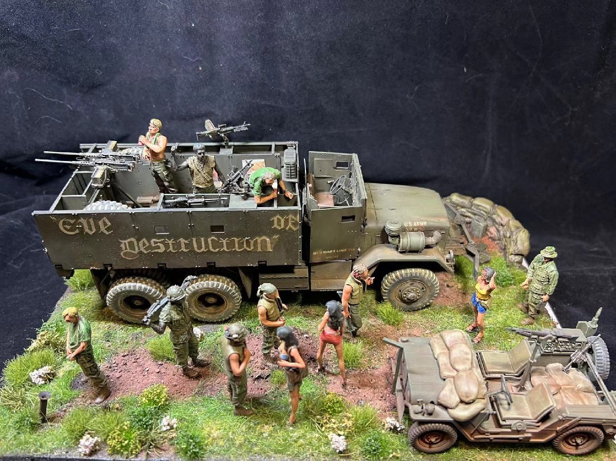 1/35 ジオラマ完成品 ベトナム戦争米軍テーマ オリジナル製作品