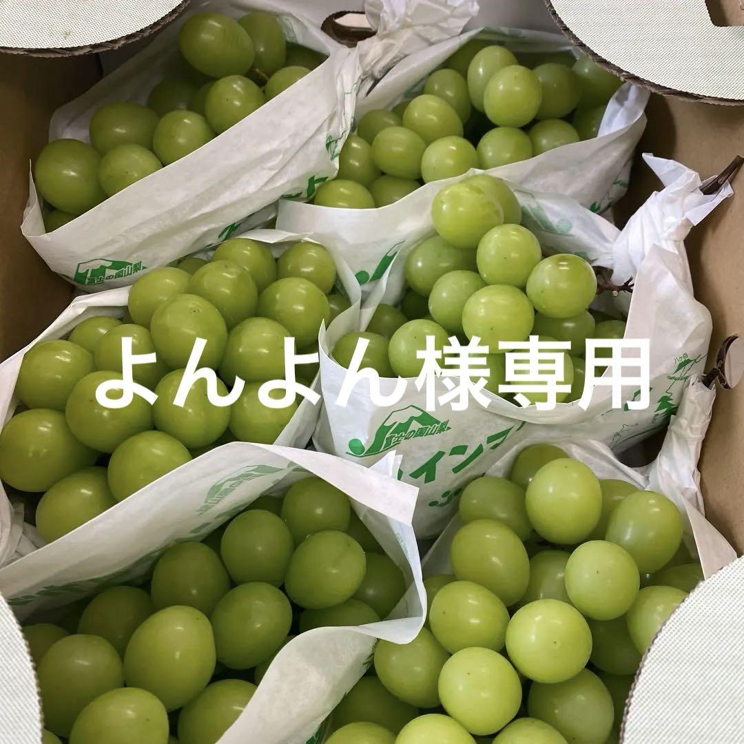 よんよん様専用クール便シャインマスカット秀品 6房 山梨JAふえ