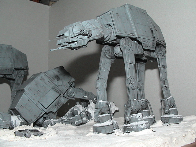 スター・ウォーズ AT-ST ジオラマ スター・ウォーズ ジオラマ 腕付AT-STを作る⑨（完成編） : 模型
