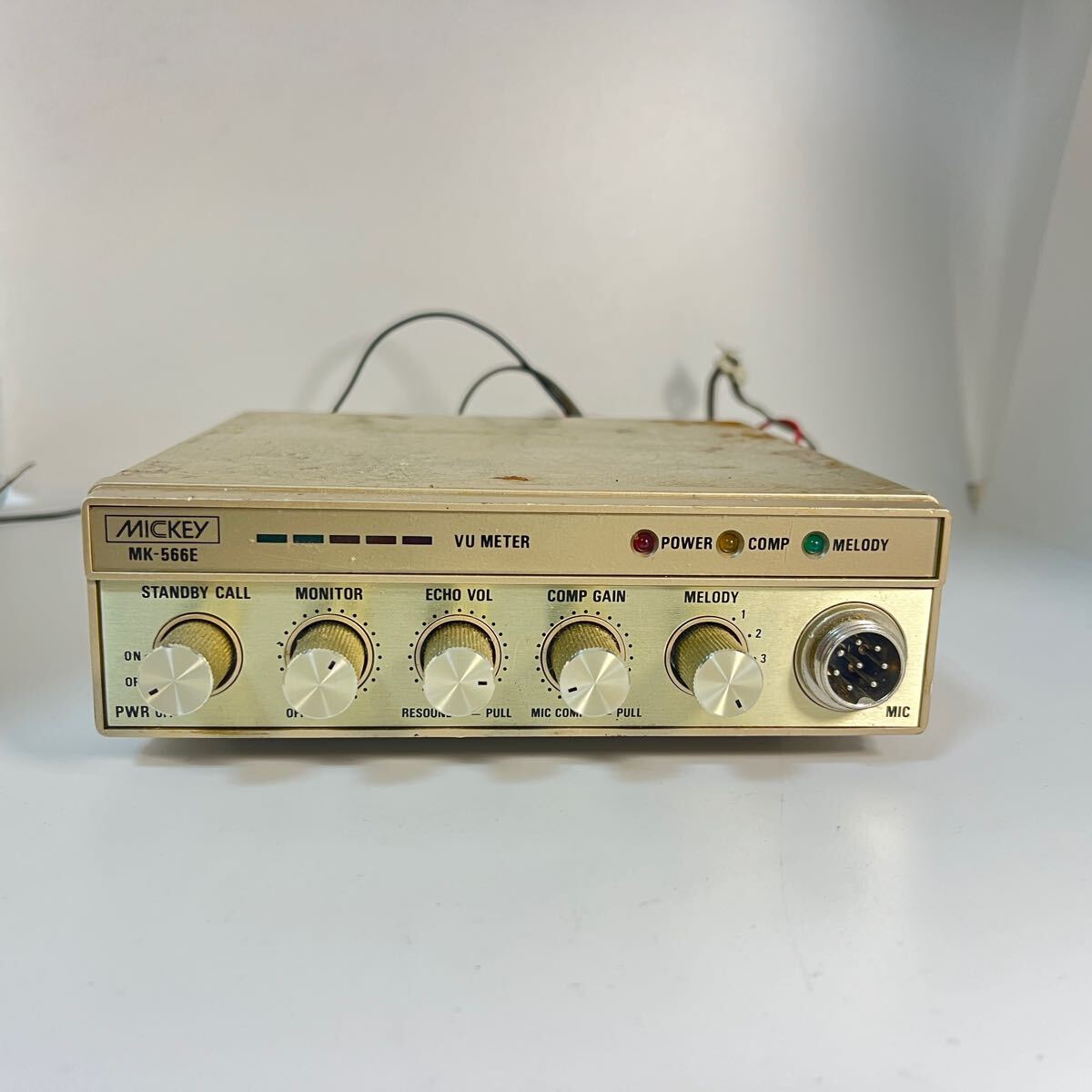 MICKEY MK-566E マイクプリアンプ 無線マイクコンプレッサー MICKEY MK-566E エコーチェンバー マイク