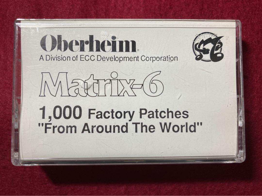 OBERHEIM MATRIX 6 1000 FACTORY カセット OBERHEIM MATRIX 6 1000 FACTORY カセット（Oberheim Matrix