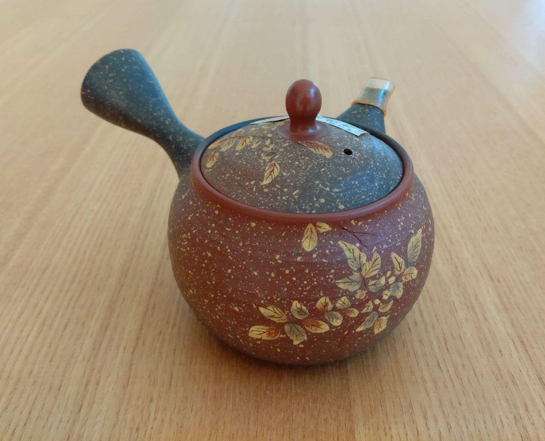 常滑焼 風月作 白道彫り 竹彫り 急須 茶器 煎茶道具（常滑焼