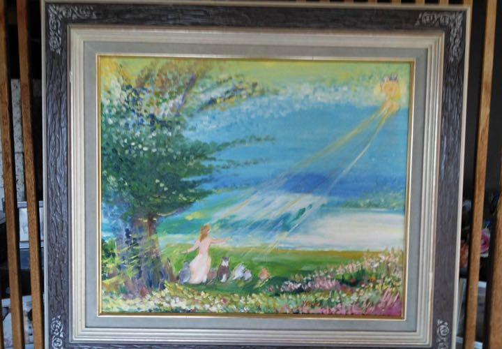 絵画 油絵　長嶺ヤス子　作 絵画 油絵 長嶺ヤス子 作 （長嶺ヤス子 裸足のフラメンコ：映画
