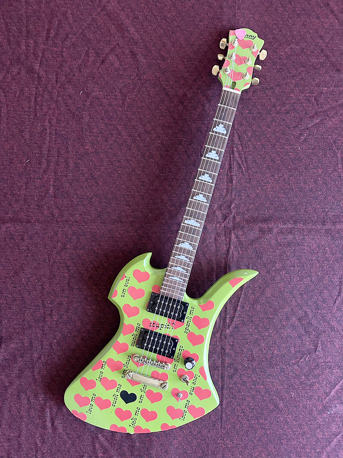 7015】スルーネックMOD モッキンバード MG hide グリーンハート
