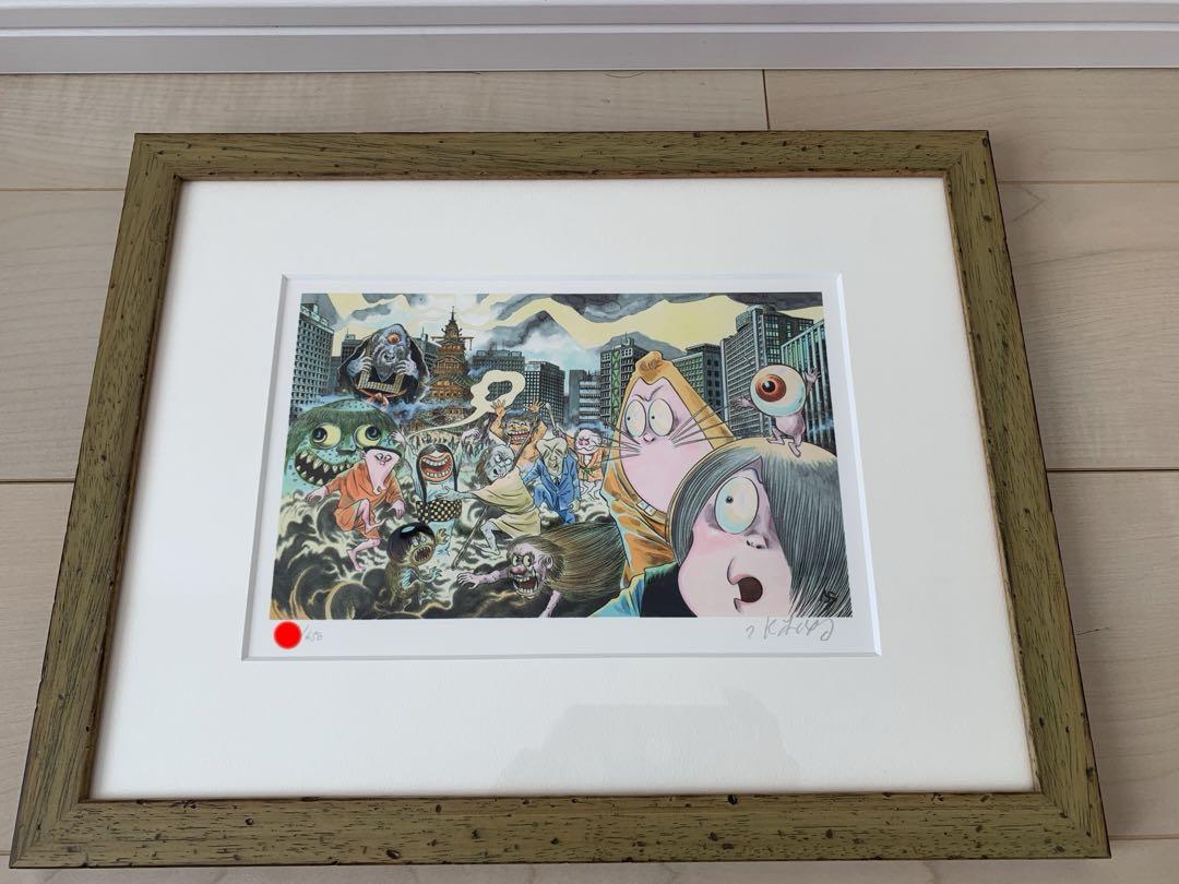 水木しげる　複製原画　パネル 水木しげる 複製原画 パネル （mG484b [希少] 額装 複製原画