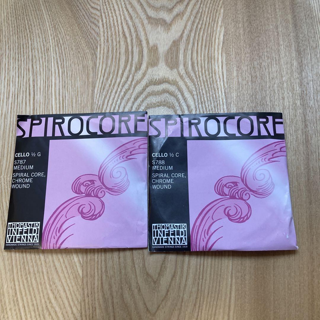チェロ1/2弦　G線C線　スピロコア Amazon | Spirocore スピロコア チェロ弦 A線、D線、G線、C線4種