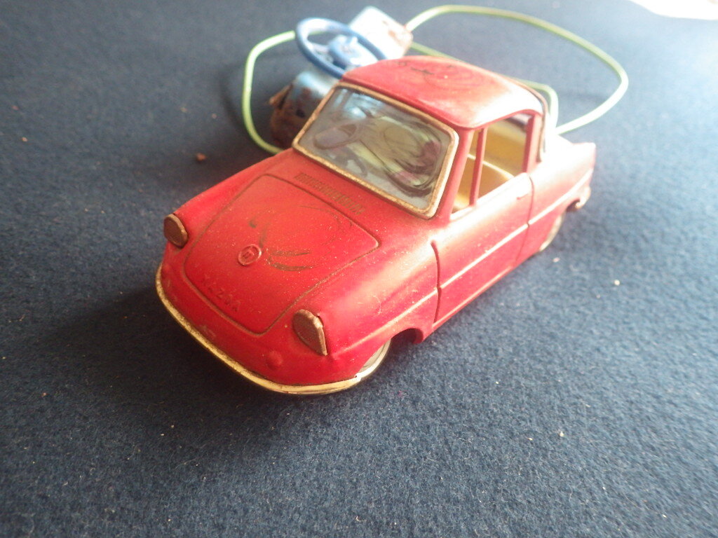 MAZDA R360 リモコンカー ブリキ ジャンク品 日本製 バンダイ マツダ R360クーペ リモコンカー 旧バンダイ』旧車 昭和レトロ