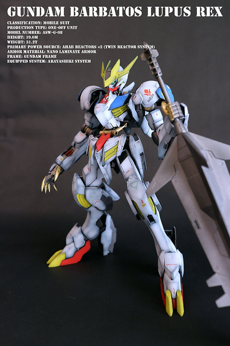 ☆1/100 FM ガンダムバルバトスルプスレクス 塗装改造完成品