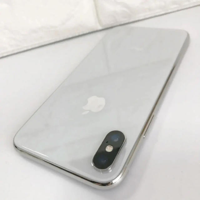 iPhoneX Silver 256 GB Softbank リフレッシュ品（Apple iPhone