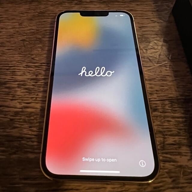 iPhone13 pro 128GB ゴールド simフリー 背面割れあり（iPhone