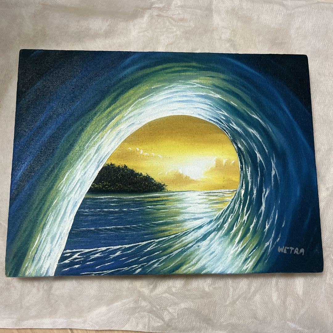 油絵 絵画 海 （油絵 絵画 【エメラルドグリーンの海】）