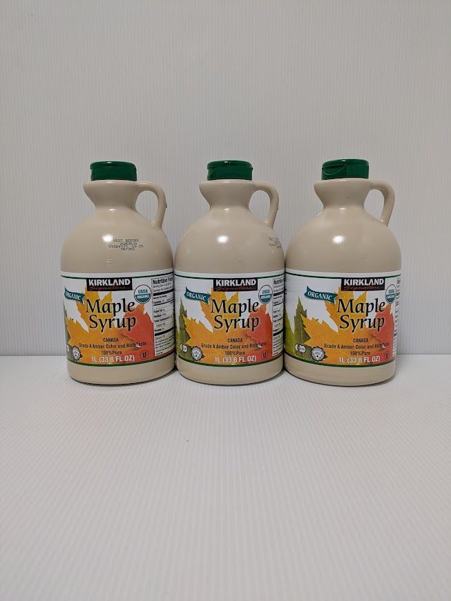 カークランド オーガニック メープルシロップ 1L 3本セット