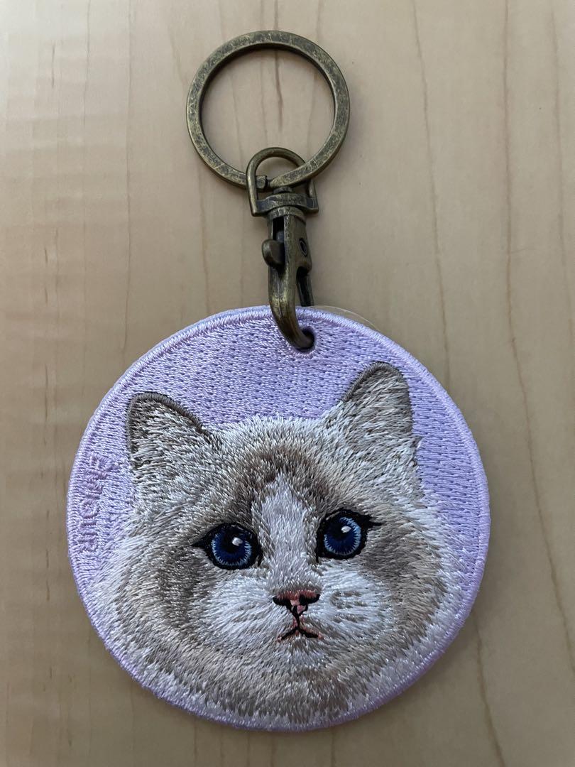 楽天市場】猫キーホルダー シルク両面刺繍 ラグドール キャット