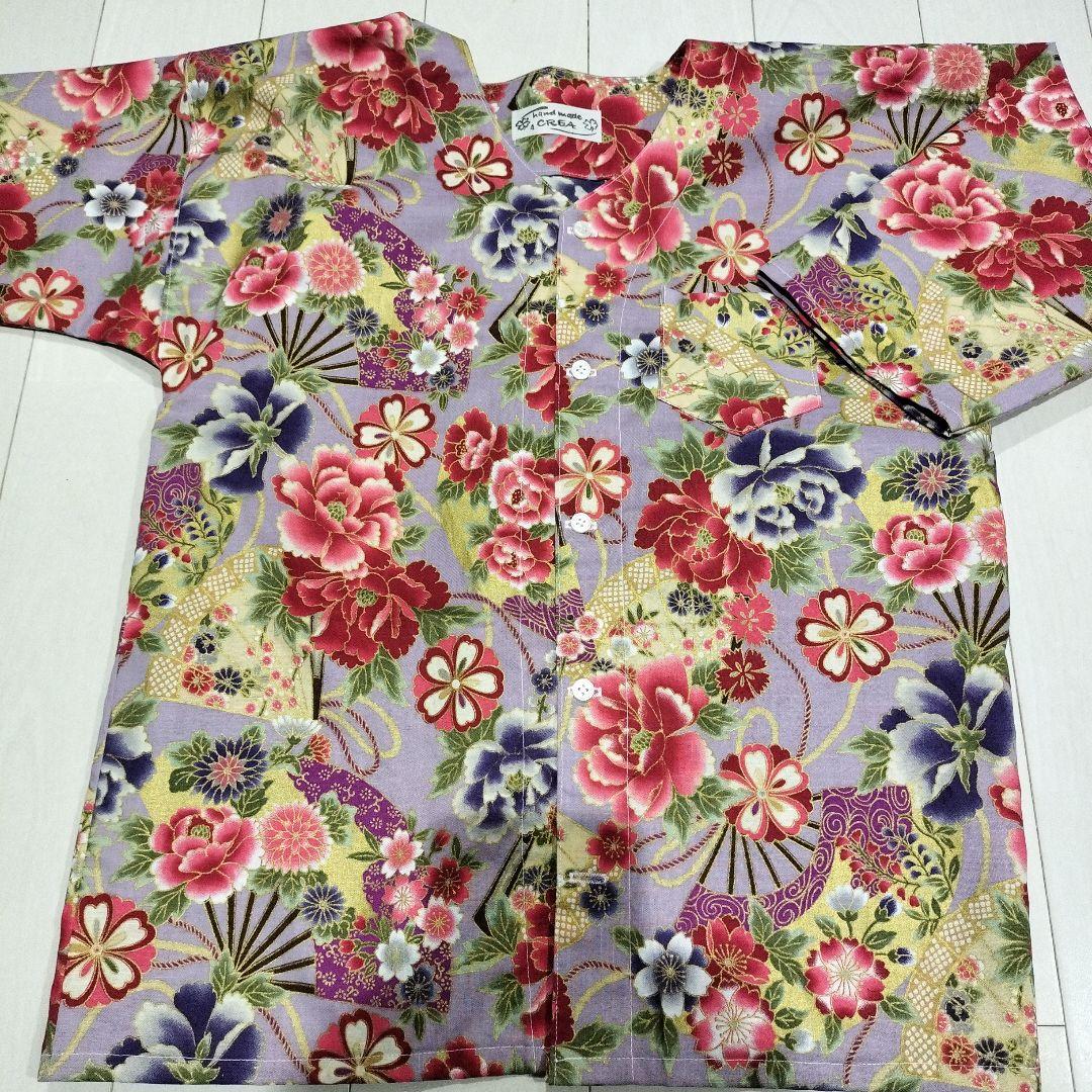 お祭り着!!ダボシャツ!!140上のみハンドメイド （オリジナル鯉口