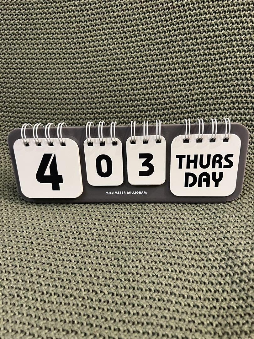 MMMG ミリメートル ミリグラム 日めくりカレンダー MILLIMETER MILLIGRAM Ping Pong Calendar（mmmg｜PING PONG 桌
