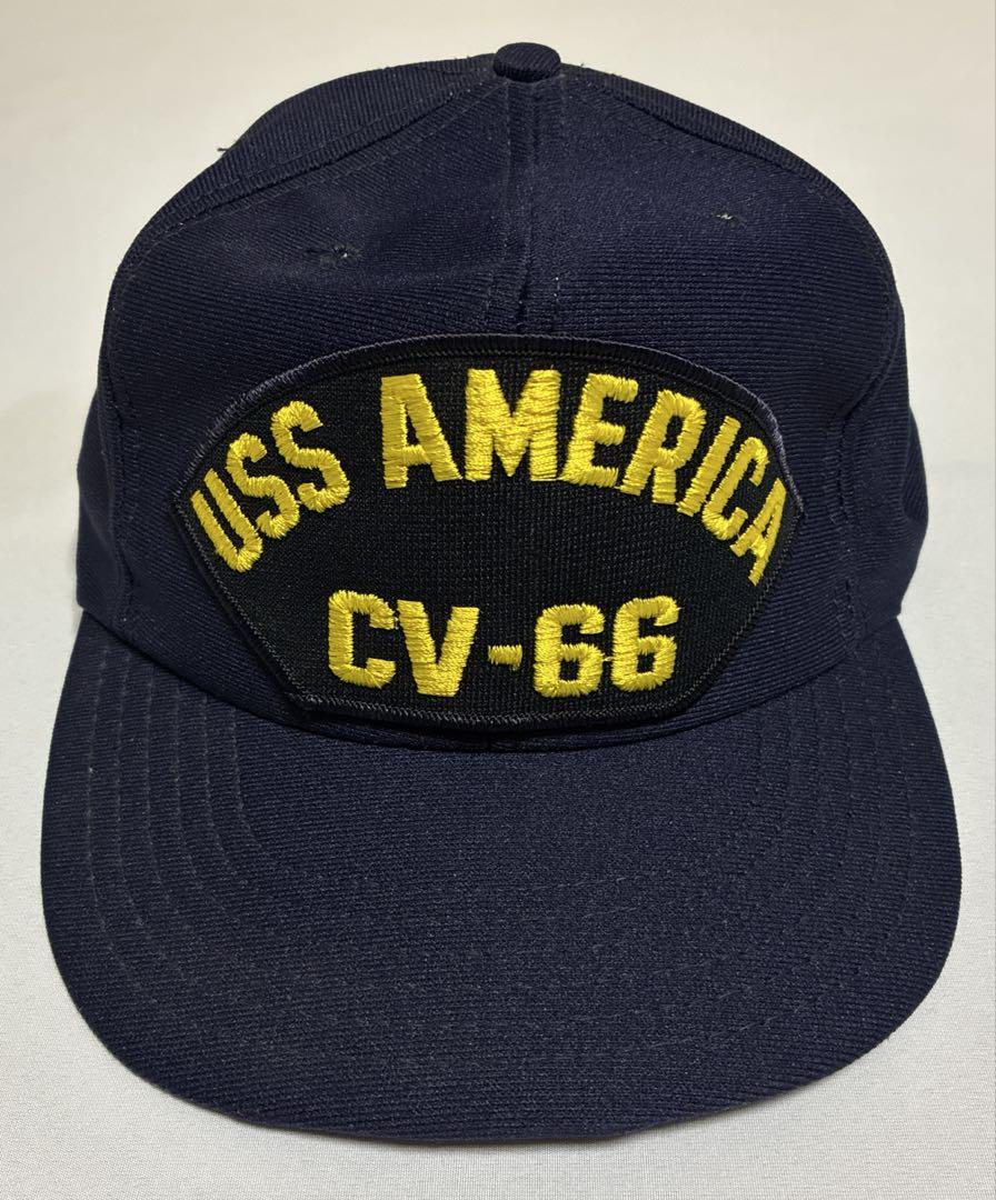 USS AMERICA キャップ ヴィンテージ 米海軍（アメリカ海軍の帽子