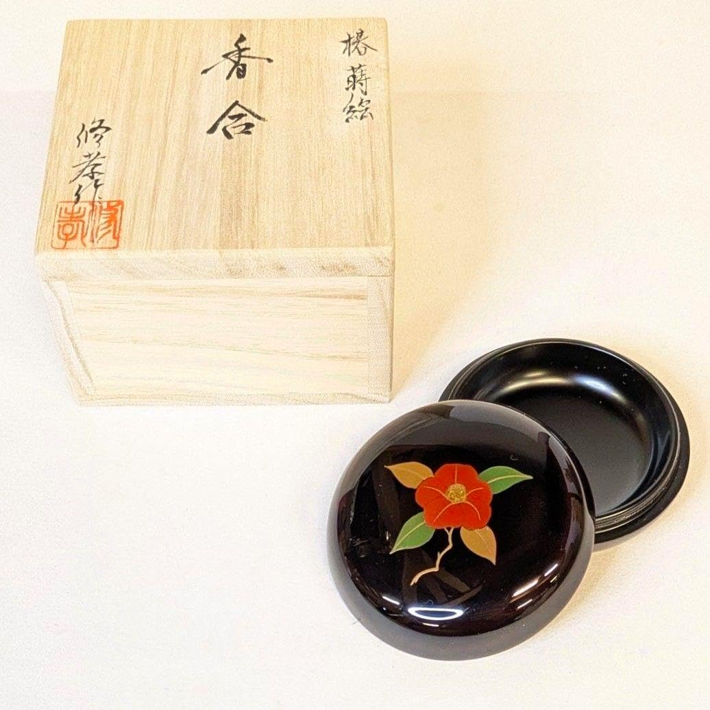 【新品・未使用】 茶道具　香合　鹿紅葉　2.5寸　蒔絵　田中修孝作　切合口 Amazon.co.jp: 茶道具 香合 鹿紅葉 2.5寸 蒔絵 田中修孝作 切合