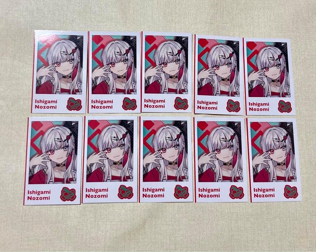 にじさんじ idios ハーフアニバーサリー　チェキ　石神のぞみ10枚セット Idios Half ANNIVERSARY】ランダムチェキ風カード｜にじさんじ