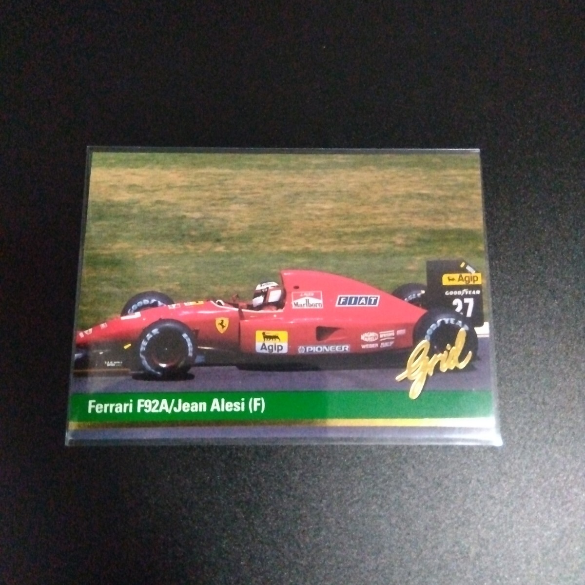Grid motorcard 1992 F1カード ジャン・アレジ #26 フェラーリ