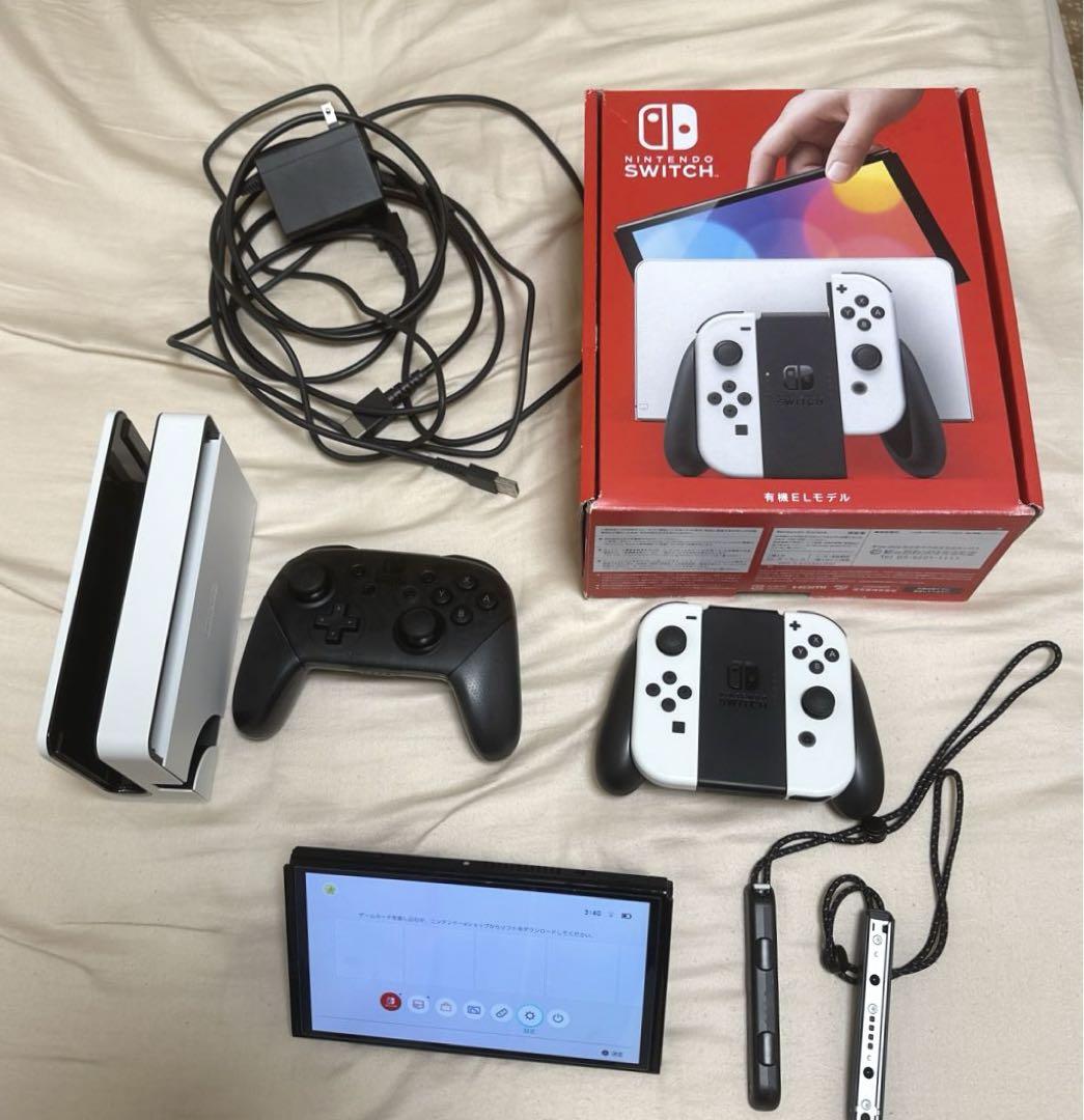 【初売り】 Nintendo Switch 有機ELモデルProコントローラー付き（Switch Nintendo Switch