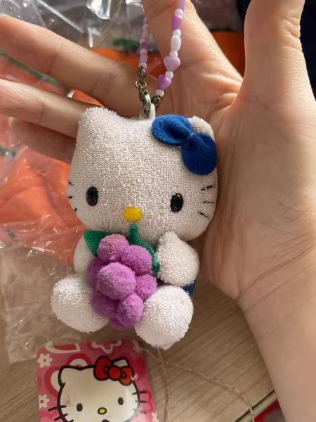キティちゃん　ぬいぐるみ　キーホルダー　ストラップ　ピューロランド　30周年 ハローキティ ぬいぐるみキーホルダー（キティちゃん ハロー