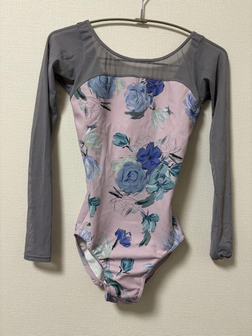 stinaメッシュスリーブレオタード 長袖 花柄　Pサイズ stinaメッシュスリーブレオタード 長袖 花柄 Pサイズ（2025年