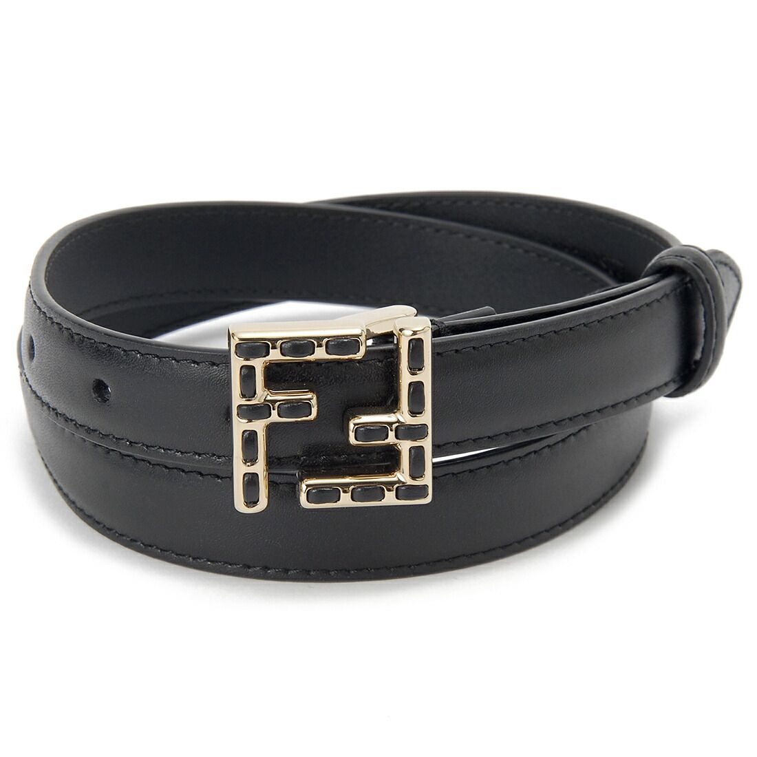 新品 フェンディ FENDI 革ベルト FENDI フェンディ ベルト 8C0648 AAIW レディース レザー FFロゴ