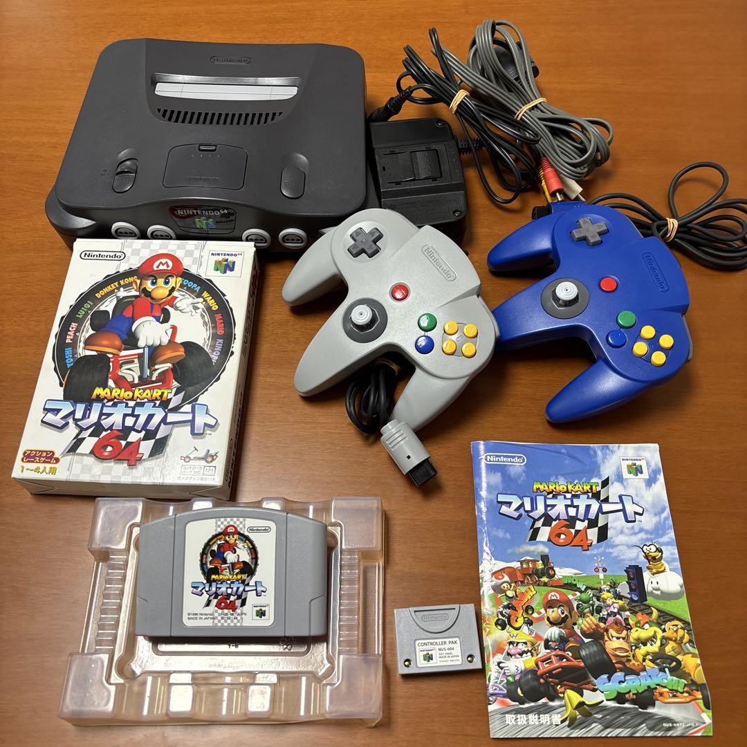 NINTENDO 64 - 任天堂64 マリオカート すぐに4人で遊べるセット