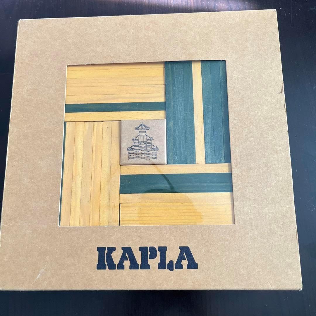 KAPLA 木製ブロックセット 楽天市場】カプラ 積み木 KAPLA 280 初級 緑 アートブック付