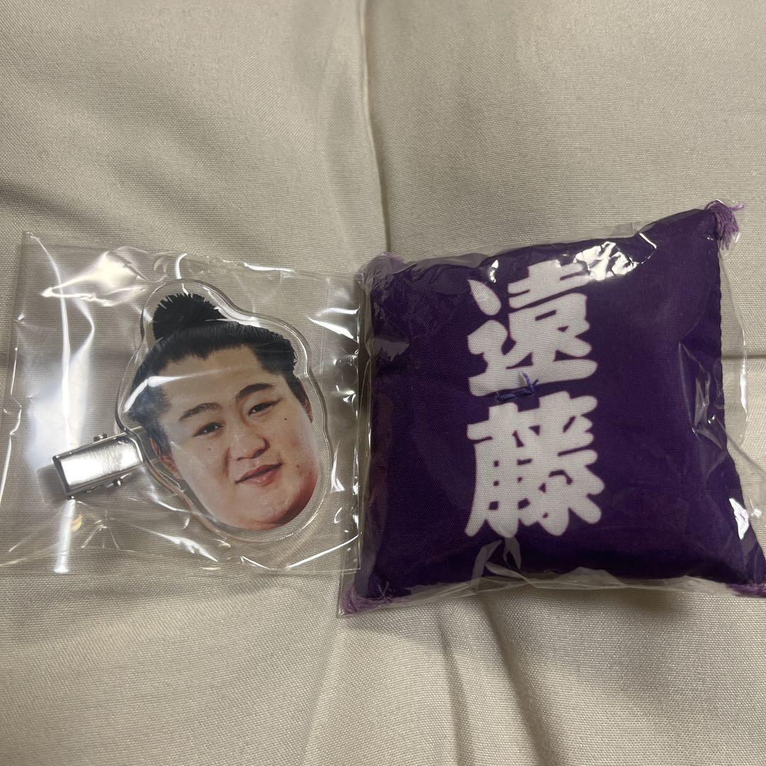 遠藤 大相撲 ガチャ 座布団キーホルダー ヘアピン セット（日本