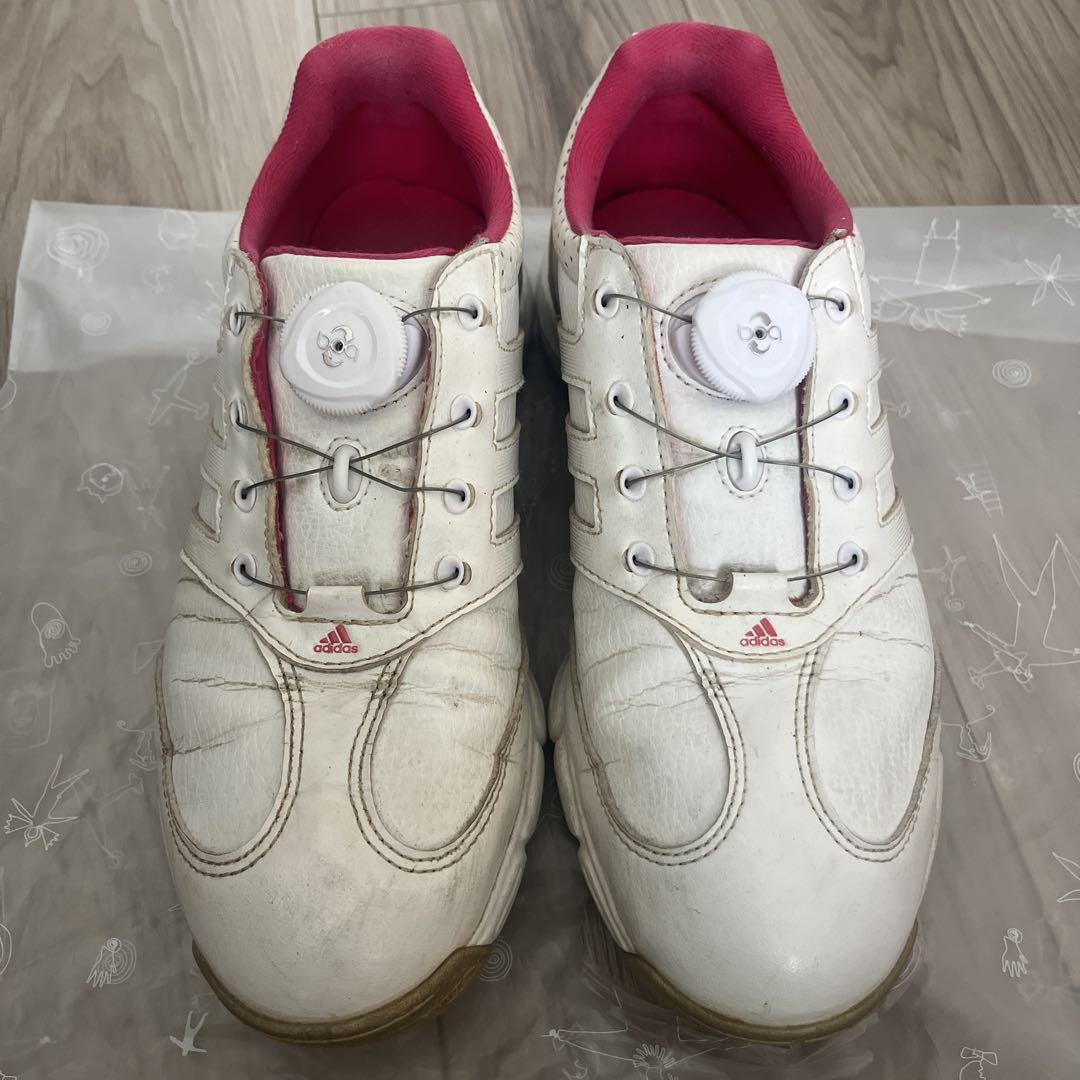 ゴルフシューズ レディース adidas アディダス 23㎝ ホワイト