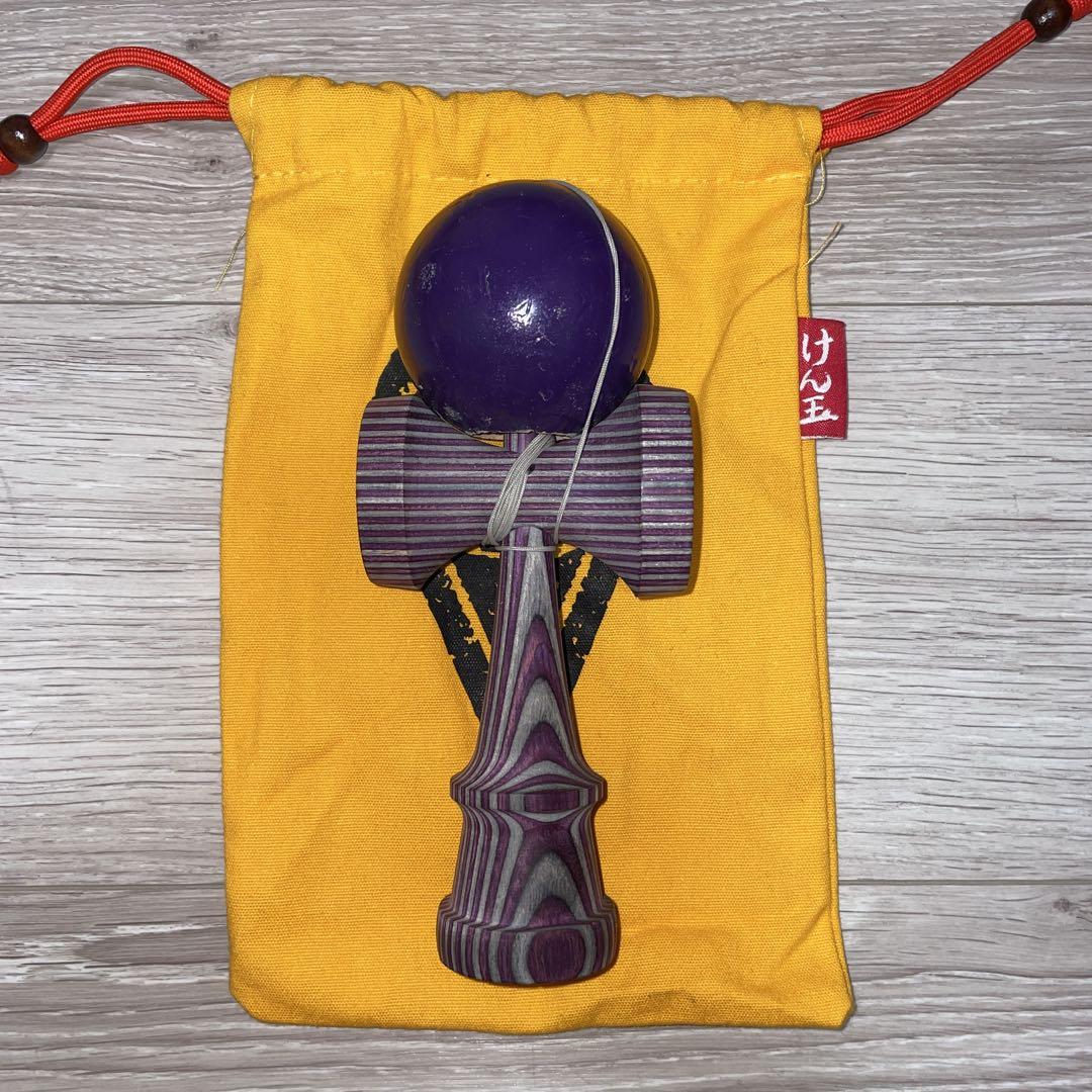 Sol KENDAMA 2up シェイプ 紫スペクトラム けん玉（Sol KENDAMA