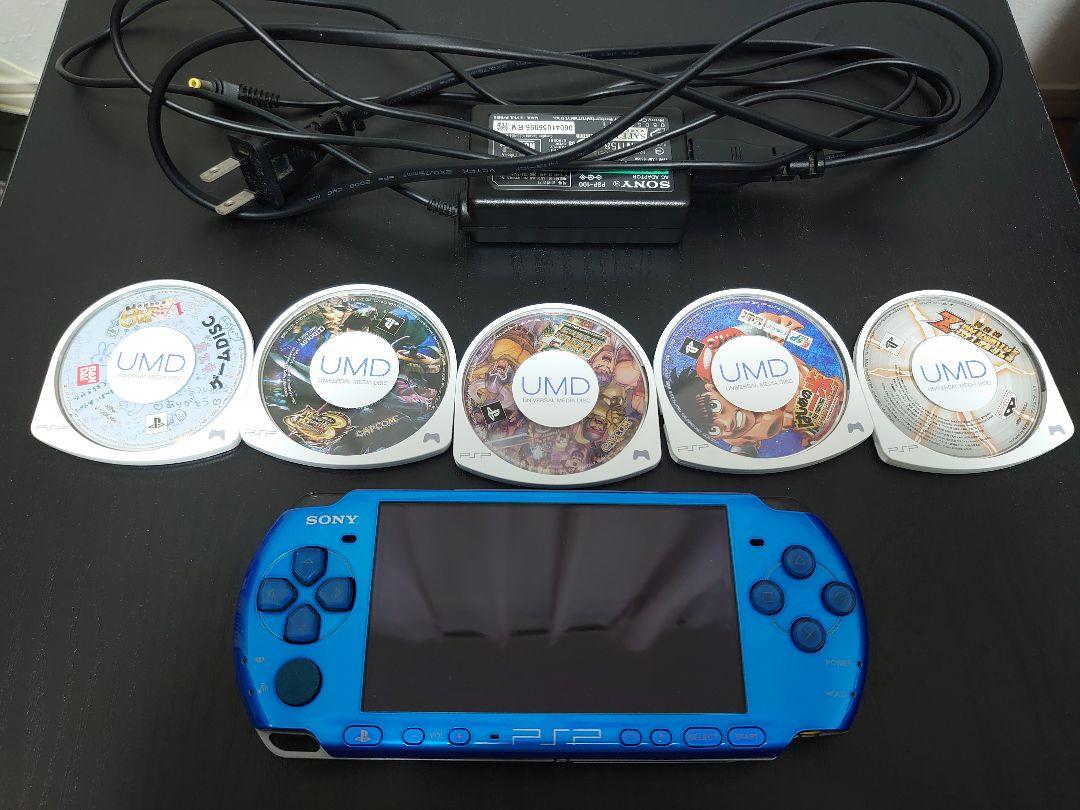 SONY PSP 3000 + ゲームソフト5本 動作 PSP 3000 Console Red 5 Game cassette/SONY Battery japan | eBay