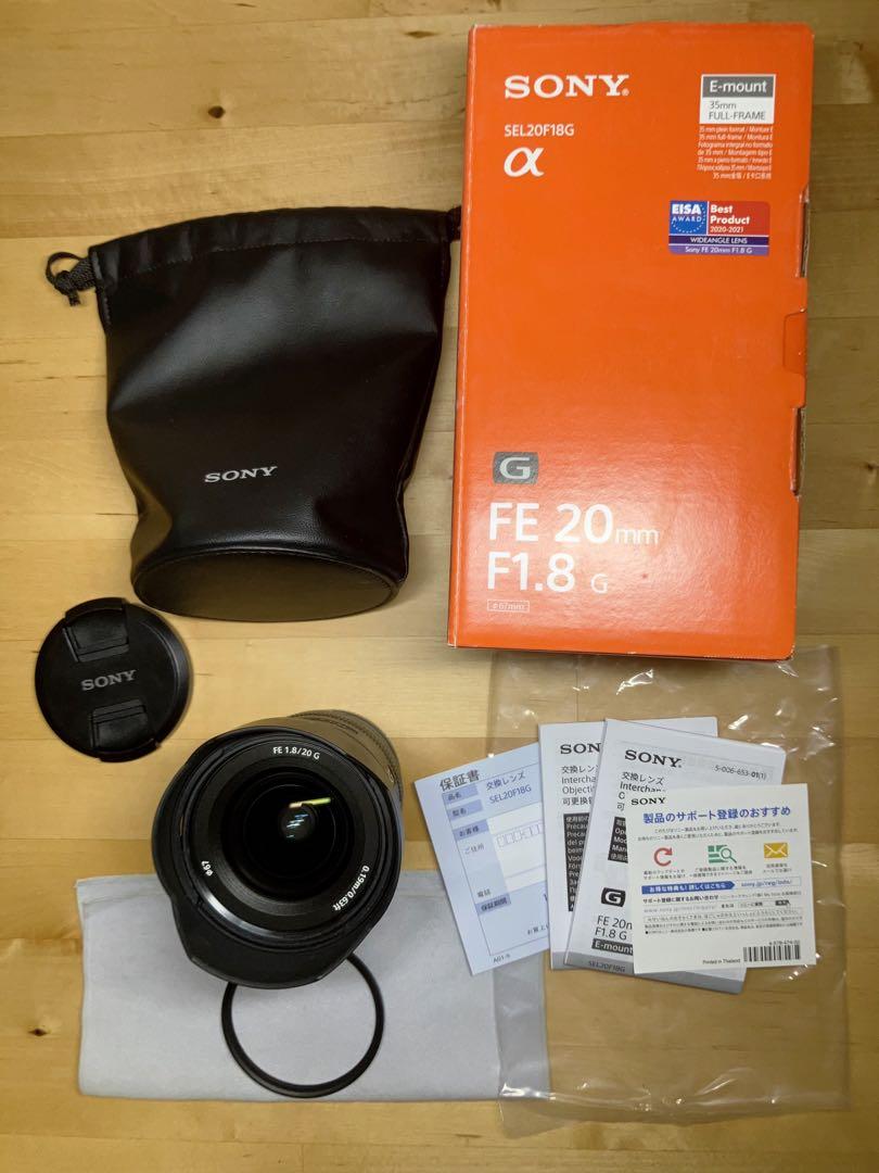 ほぼ新品未使用　SONY FE 20mm F1.8 Amazon.com : Sony FE 20mm F1.8 G Full-Frame Large-Aperture
