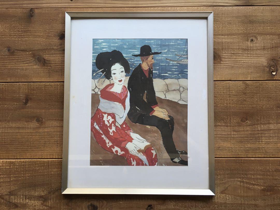 レトロ 絵画（アートポスター「みちくさ遊園」 昭和レトロ