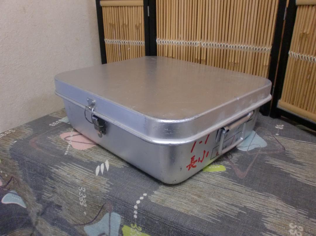 学校給食バット　レトロ【A】【B】【C】3コセット 18-8 給食バット 運搬型 積み重ねハンドル 深さ140mm SH-6038BS