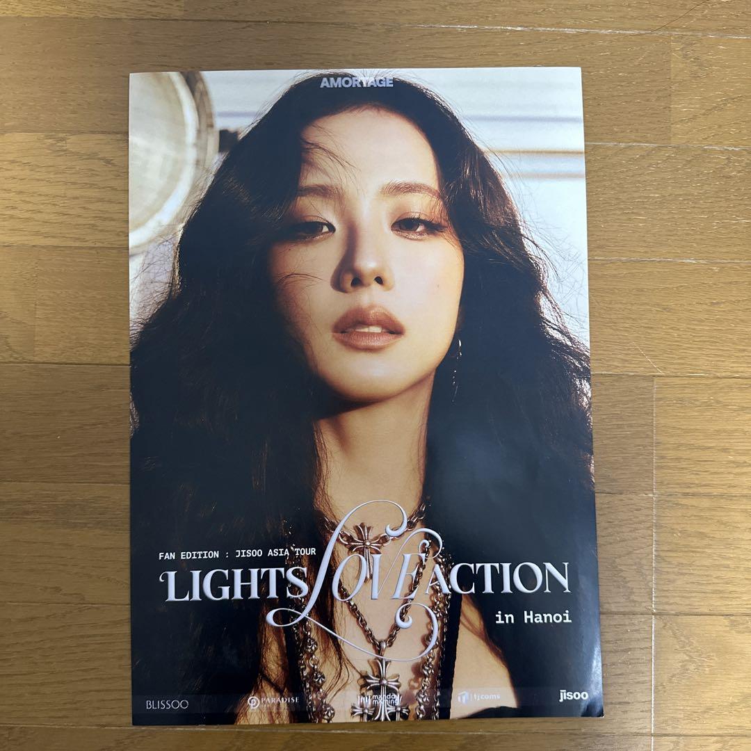 JISOO ASIA TOUR サイン入りポスター おまけ付き JISOO ASIA TOUR ポスター サイン入り