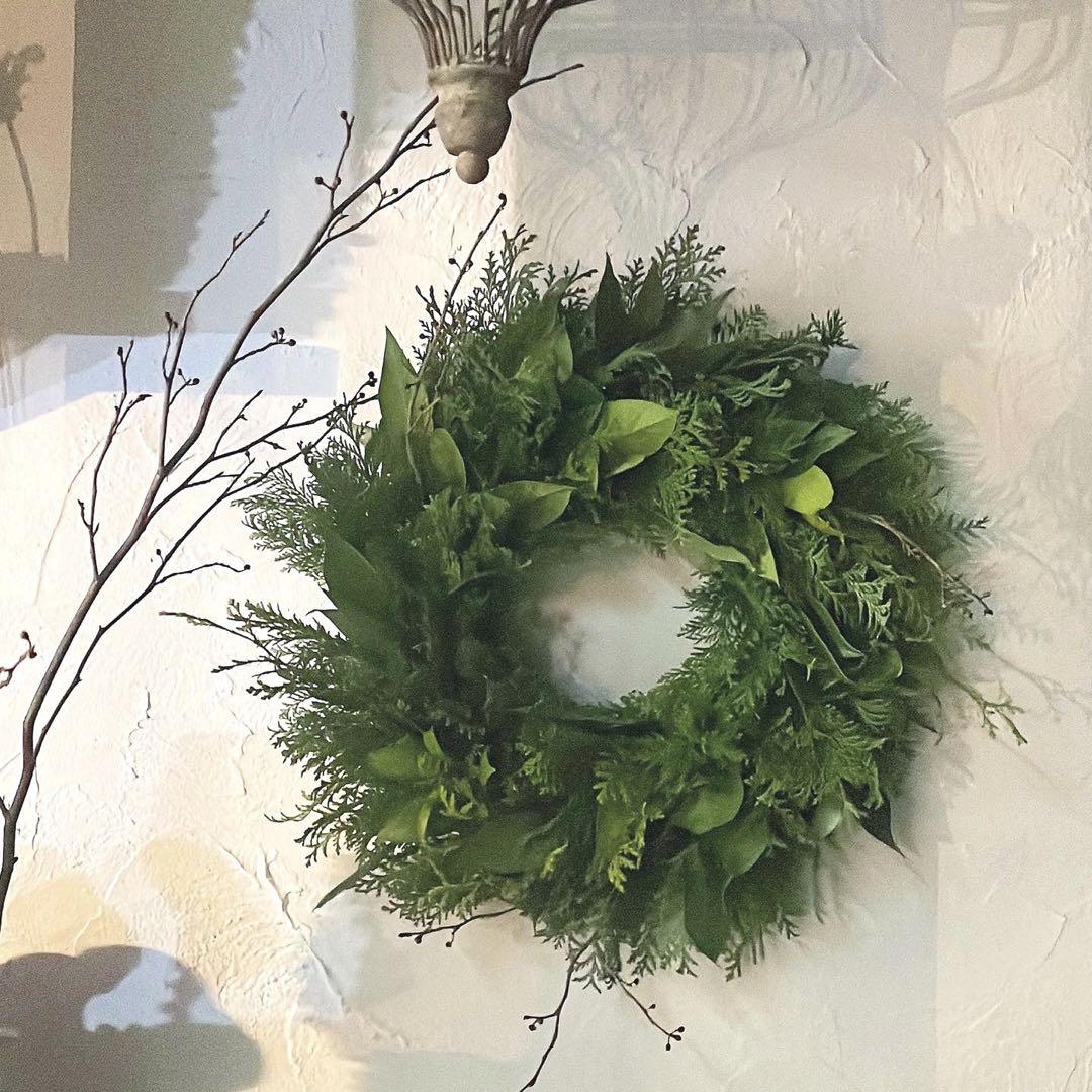 大特価〜Green Christmas〜針葉樹と月桂樹のシンプルクリスマス