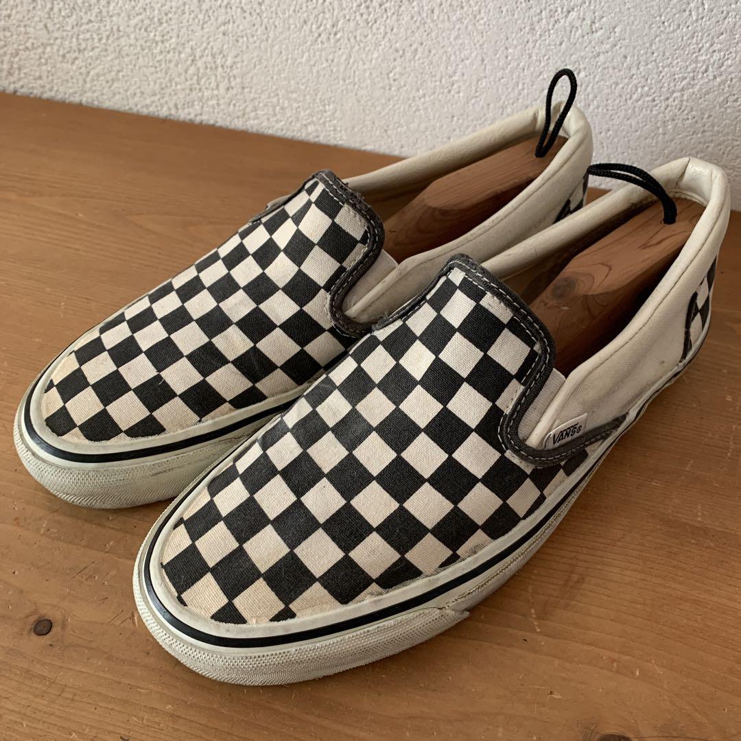 バンズ Vans スリッポン チェック アメリカ製（VANS バンズ US