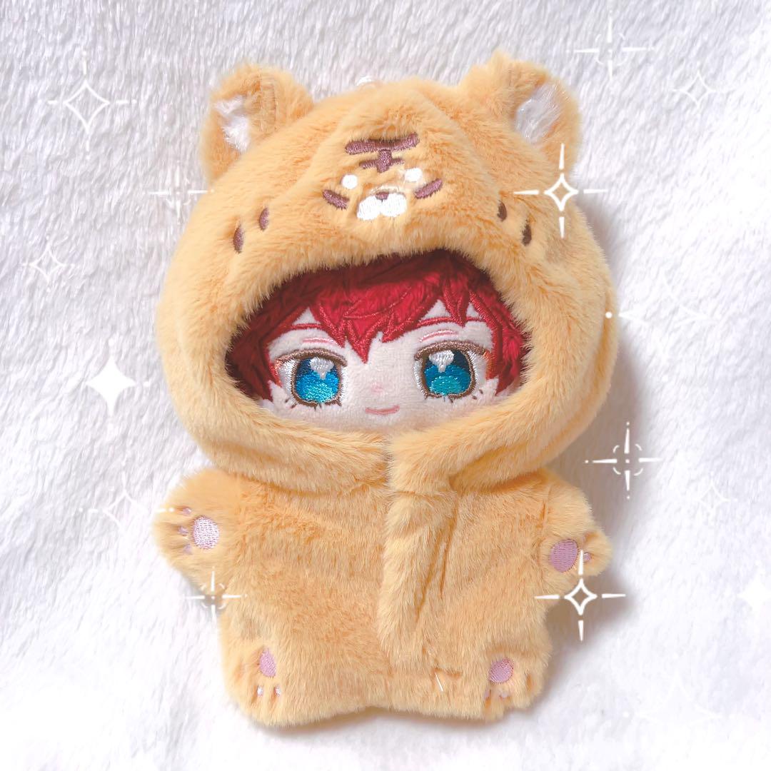 さりさん様ぬい服ふわふわおすわり 着ぐるみ にじぱぺ ちびぐるみ いつぬい 10㎝ ぬいぐるみ服 ぬい服 トラさん いつぬい にじぱぺ （もよ様