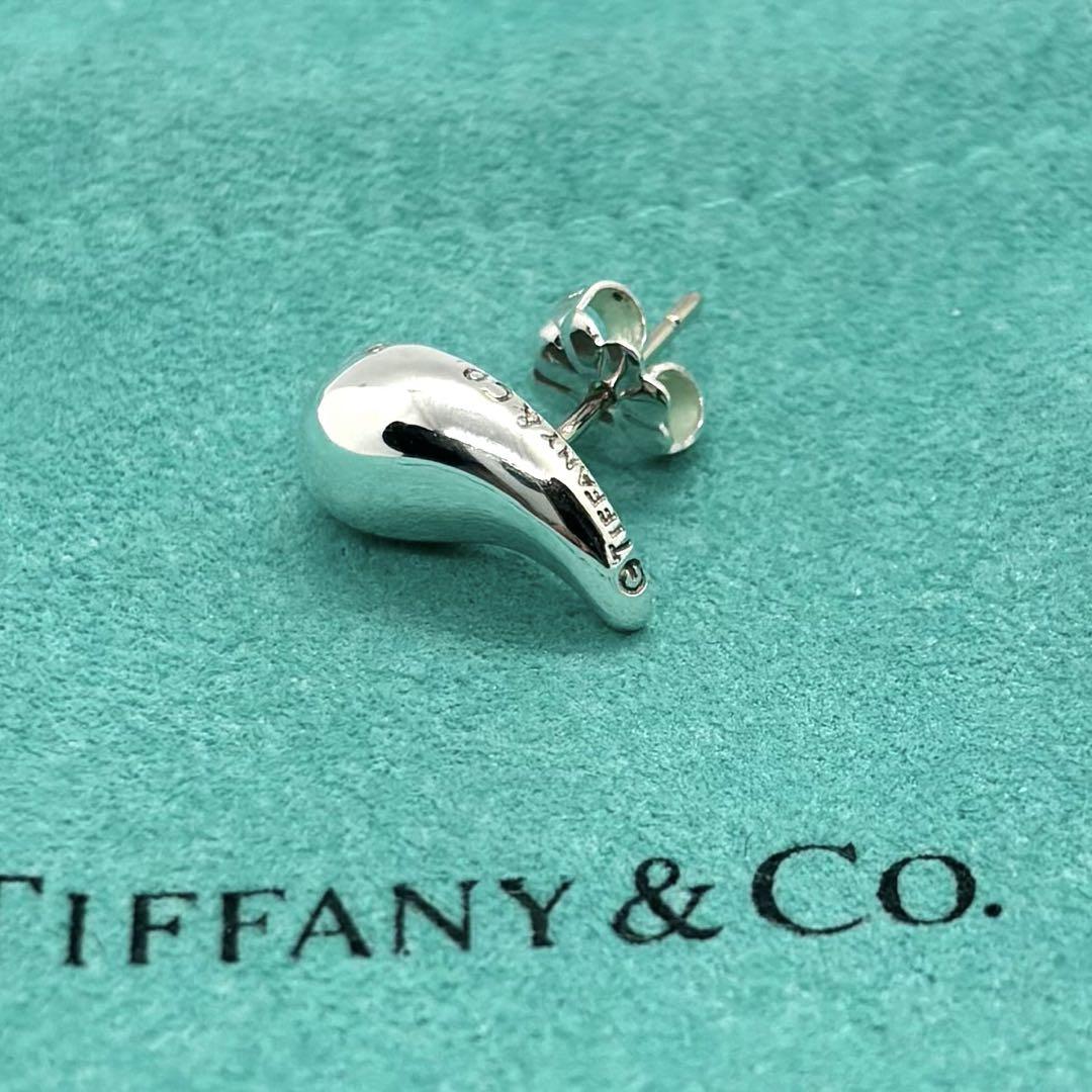 TIFFANY&CO.【美品】ティアドロップピアス　雫　片耳 花モチーフ TIFFANY&CO.【美品】ティアドロップピアス 雫 片耳 花モチーフ