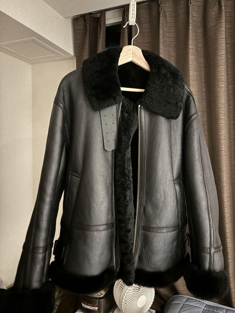 100%lambskin ムートンジャケット（ヴィーガンムートン