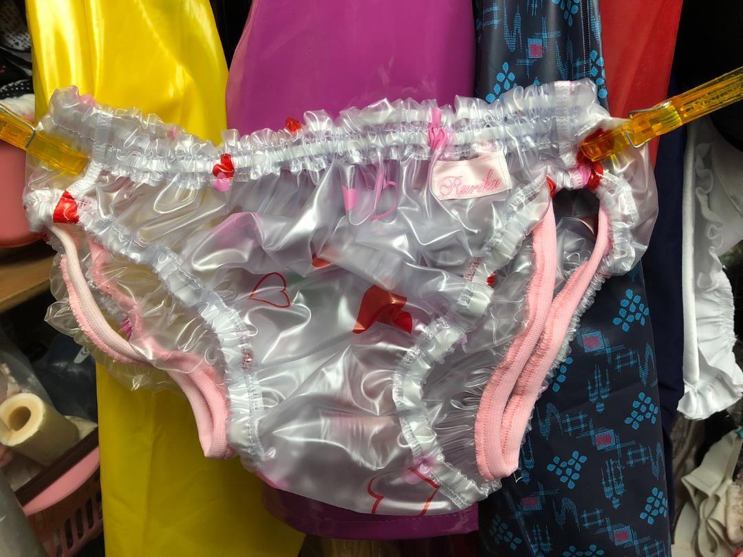 失禁パンツ 可愛い.塩化ビニール 創作品 Mサイズ 8cmギャザー