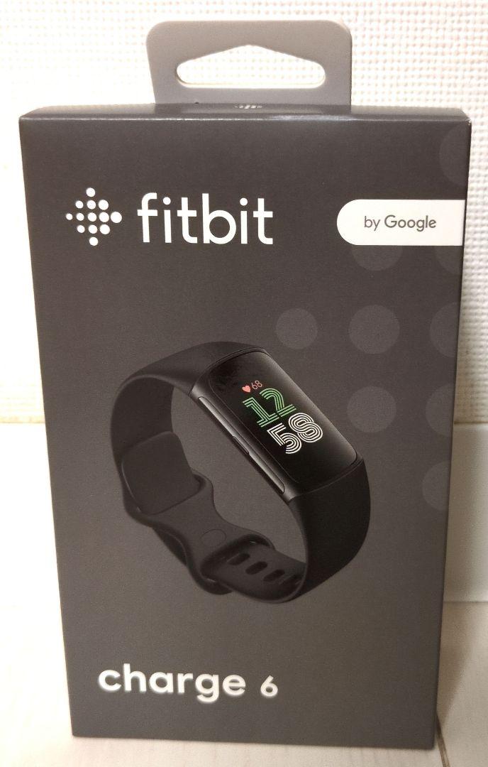 Google - 新品未開封 Fitbit Charge 6 Obsidian Black ブラッ Google Fitbit Charge 6 活動量計 トラッカー Obsidian Black