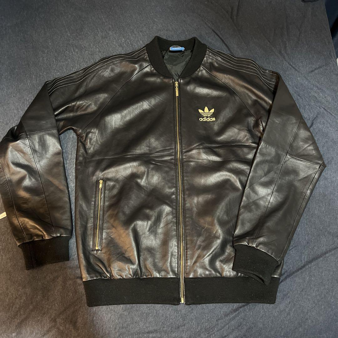 roam 再構築 激レア アディダス ラムレザー ジャージ adidas - 【adidas】ラムレザー ジャージ セットアップ トラック