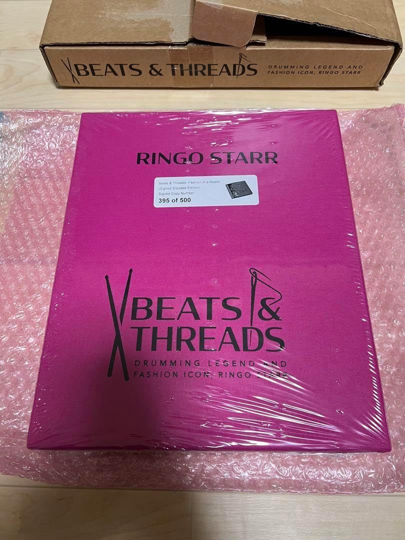 ビートルズ　リンゴ・スター直筆サイン入り本　　Beats & Threads ビートルズリンゴ・スター直筆サイン入り本Beats & Threads